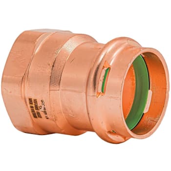 Quickfitting Surepress™ 1" Press X 1" FNPT Copper Female Adapter