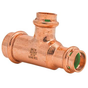 Image for Quickfitting Surepress™ 3/4" X 1/2" X 1/2" Press Copper Reducing Tee Fitting from HD Supply