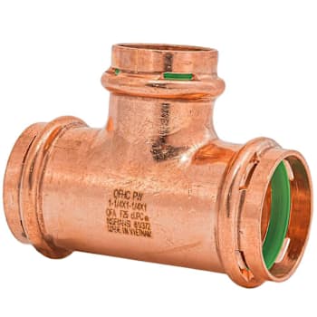 Image for Quickfitting Surepress™ 1-1/4" X 1-1/4" X 1" Press Copper Reducing Tee Fitting from HD Supply