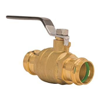 Quickfitting Surepress™ 1-1/4" Press X 1-1/4" Press Lead-Free Brass Ball Valve
