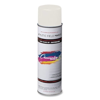 Champion Sports Field Marking Paint, 18 Oz Aerosol Spray, White, Case Of 12