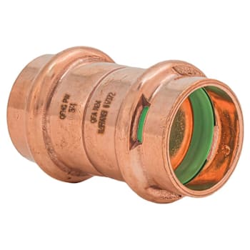 QuickFitting SurePress™ 3/4" Press Copper Coupling With Stop Package Of 10