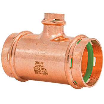 Image for Quickfitting Surepress™ 2" X 2" X 3/4" Press Copper Reducing Tee Fitting from HD Supply