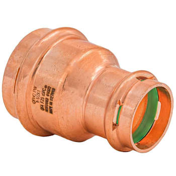 Quickfitting Surepress™ 1-1/2" Press X 1" Press Copper Reducing Coupling