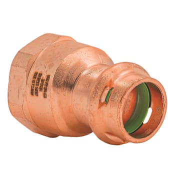 Quickfitting Surepress™ 1/2" Press X 3/4" FNPT Copper Female Adapter