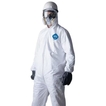 Image for DuPont™ Tyvek® Disposable Coveralls, 5X-Large, 5.4 Mil, Hood, White from HD Supply