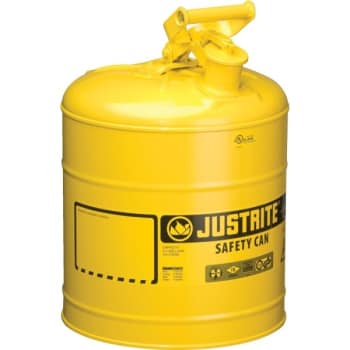 Image for Justrite 5 Gallon Yellow Type 1 Safety Can from HD Supply