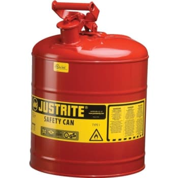 Image for Justrite 5 Gallon Red Type 1 Safety Can from HD Supply