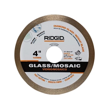 Image for Ridgid Glass Tile Diamond Blades Glass Tile Glass Mosaic Tile from HD Supply
