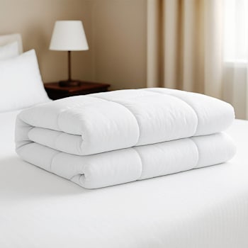 Cotton Bay® Essential Microfiber Blanket Insert Queen 90x90", Case Of 8