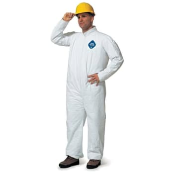 Image for DuPont™ Tyvek® Disposable Coveralls, 3X-Large, Serged Seams, White from HD Supply