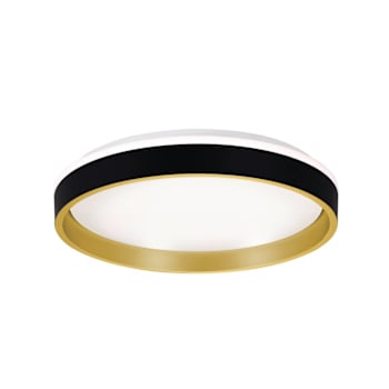 AFX® Rana 16" LED Flush Mount 27/30/35/40/50k Black