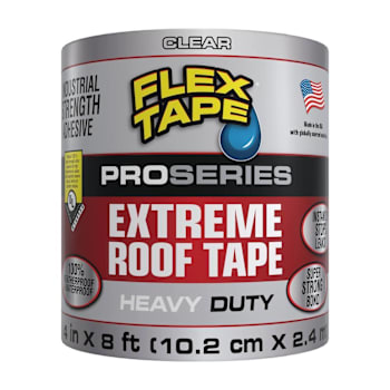 Flex Seal Tape® PRO Series Extreme Roof Clear 4"X8' Case Of 4