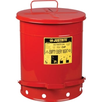 Image for Justrite Can Oily Waste 14 Gallon Foot from HD Supply