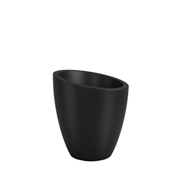 Mayne Modesto 30in Round Planter - Black