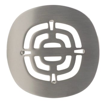 Image for Westbrass 4-1/2 In. Brass Snap-In Shower Strainer Grid In Satin Nickel from HD Supply
