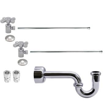 Westbrass Pedestal Lavatory Kit In Polished Chrome