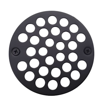 Westbrass 4 In. O.d. Shower Strainer Grill, Screw-In Style, In Oil Rubbed Bronze