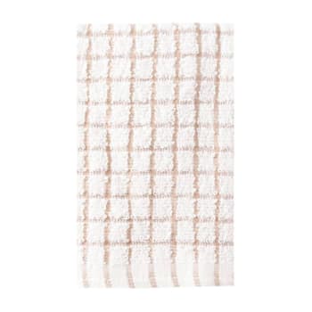 Ritz Dish Cloth-Taupe Check Case Of 12