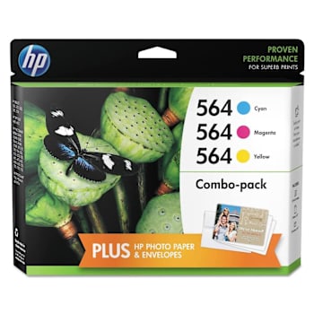 Image for HP 564, (N9h57fn) 3-Pack Cyan/Magenta/Yellow Original Ink Cartridges from HD Supply