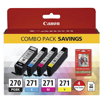 Image for Canon 0373c005 (Pgi-270/Cli-271) Ink Paper Combo  Black And Tri-Color from HD Supply