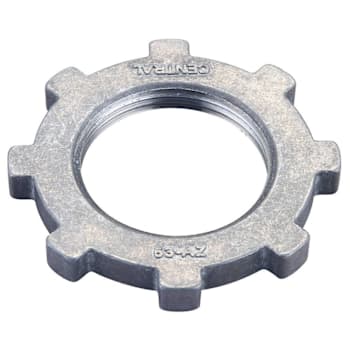 Image for Central Brass Zinc Locknut Package Of 6 from HD Supply