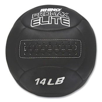 Champion Sports Rhino Promax Elite Medicine Ball, 14 Lb, Black