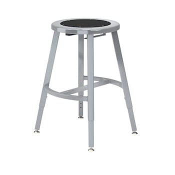 Image for National Public Seating 18-26" Height Adjust. Titan Stool Black Seat Grey Frame from HD Supply