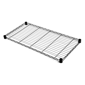 Image for Quantum Storage Systems Wire Shelf 24"W X 12"D Black Epoxy Finish from HD Supply