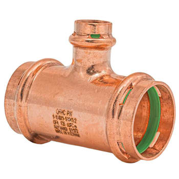 Image for Quickfitting Surepress 1-1/4" X 1-1/4" X 1/2" Press Copper Reducing Tee Fitting from HD Supply
