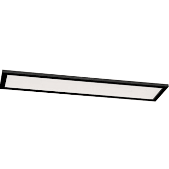 Seasons Lugano 48-Inch Rectangle 45w Dimmable Integrated LED Flush Mount Light With 5 CCT Selectable, Matte Black