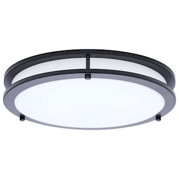 Image for SATCO Glamour LED 13" Flush Mount Black Finish  CCT Selectable from HD Supply