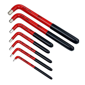 Wiha 7 Piece Insulated Hex L-Key Set - Metric