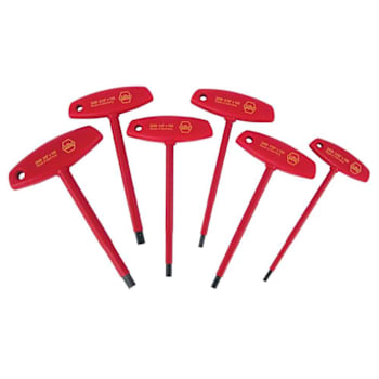 Image for Wiha 6 Piece Insulated T-Handle Hex Screwdriver Set - Inch from HD Supply