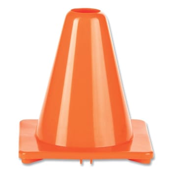 Image for Champion Sports Hi-Visibility Vinyl Cones, 6" Tall, Fluorescent Orange, 9.5" X 9.5" Base from HD Supply