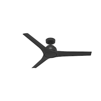 Image for Hunter Fan 52" Gallegos Ceiling Fan, Damp Rated, Matte Black from HD Supply
