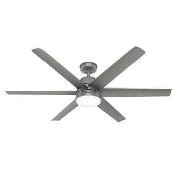 Image for Hunter Fan 60" Skysail Weathermax Ceiling Fan With LED Light, Matte Silver from HD Supply