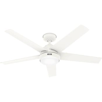Image for Hunter Fan 52" Skyflow Weathermax Ceiling Fan With LED Light, Matte White from HD Supply