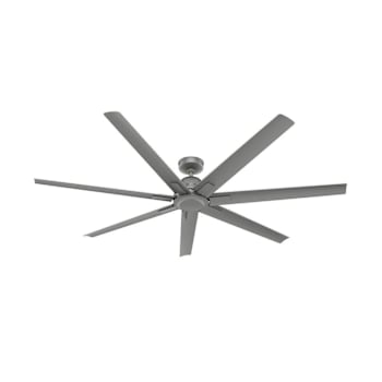 Hunter Fan 72" Downtown Ceiling Fan, Damp Rated, Matte Silver