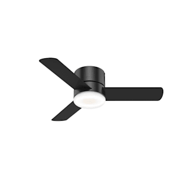 Image for Hunter Fan 44" Minimus Low Profile Ceiling Fan With LED Light, Matte Black from HD Supply