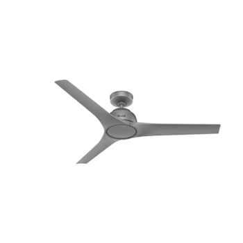 Hunter Fan 52" Gallegos Ceiling Fan, Damp Rated, Matte Silver