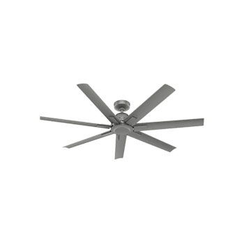 Image for Hunter Fan 60" Downtown Ceiling Fan, Damp Rated, Matte Silver from HD Supply