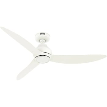 Image for Hunter Fan 52" Mazzini Ceiling Fan, Damp Rated, Matte White from HD Supply