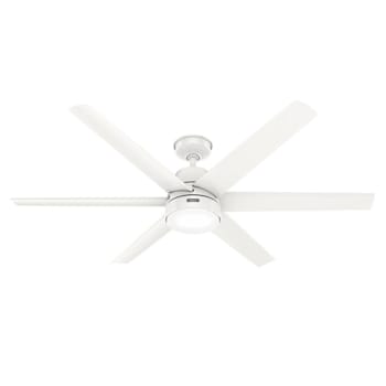 Hunter Fan 60" Skysail Weathermax Ceiling Fan With LED Light, Fresh White