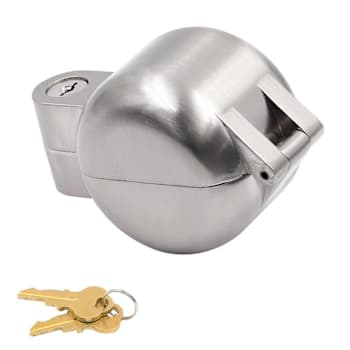 Prime-Line Door Knob Lock-Out Keyed Device, Diecast, Satin Nickel
