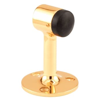 Image for Prime-Line Solid Brass Floor Door Stop, 3", Bright Brass from HD Supply