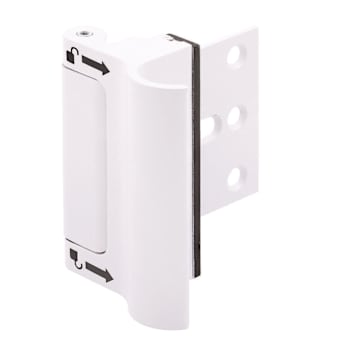 Prime-Line High Security Door Lock With Integral Pull, White
