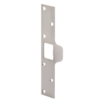 Image for Prime-Line Maximum Security Deadbolt Tab Strike, Satin Nickel from HD Supply