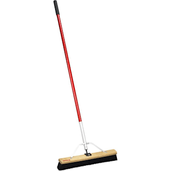 Corona Tools 24" Push Broom 1 Bristle Design 60" Aluminum Handle