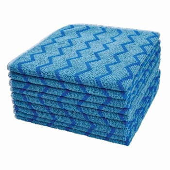Rubbermaid Commercial Hygen™ Blue 16"X16" Microfiber Cloth Package Of 12